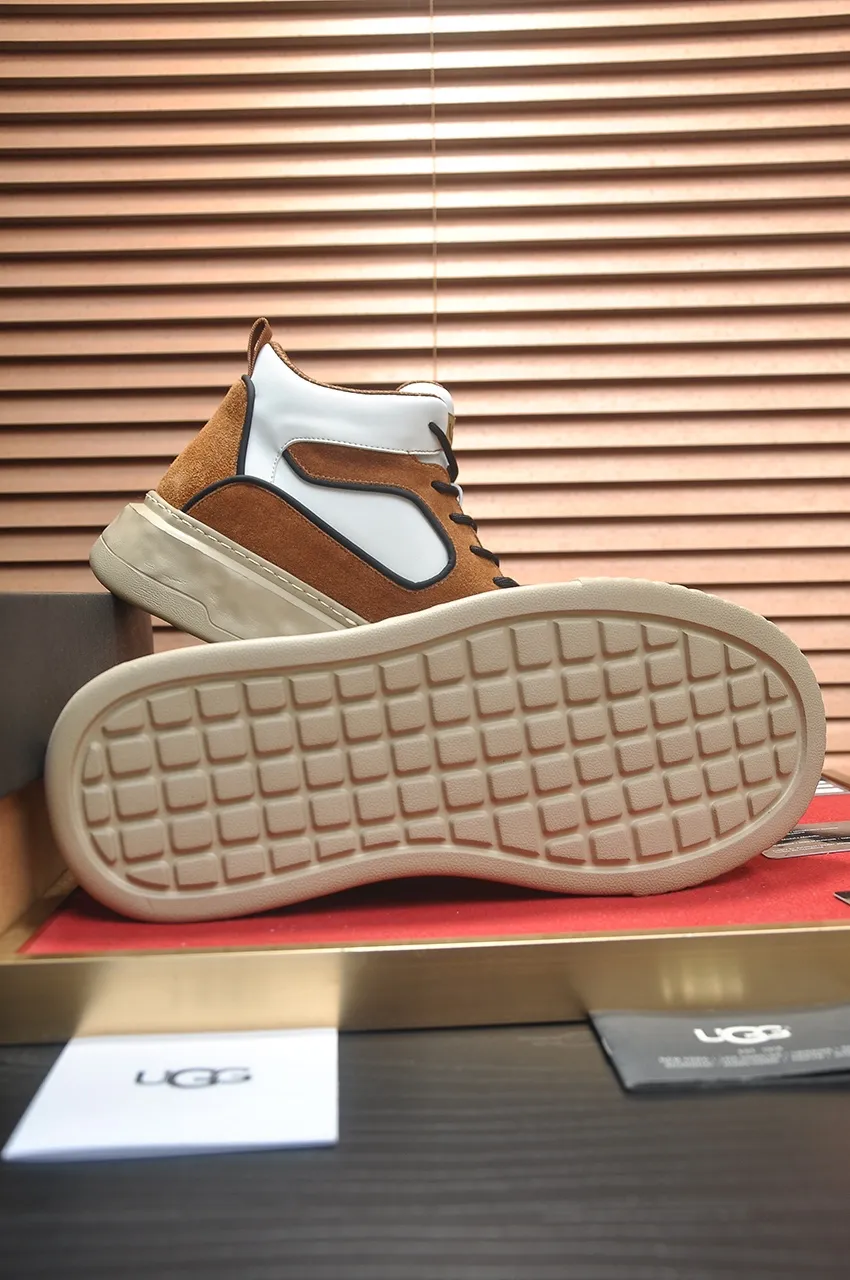 Men's shoes 💰640💶 [UGG] (full wool lining) top-end high-quality fur-in-one warm snow boots from Australia's warm luxury brand men's shoes, UGG-5877 official website synchronized, made of imported cowhide, carefully sewn...Imported rubber foam outsole (comfortable, soft, wear-resistant) The quality is really great...Exquisite workmanship, you can't put it down at first sight, available in sizes 39-44